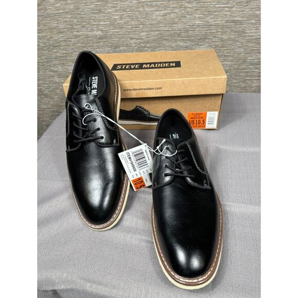 Steve Madden P-Jansen Mens Oxford Dress Shoes Size 10.5 Black 1849688 NEW main image 7